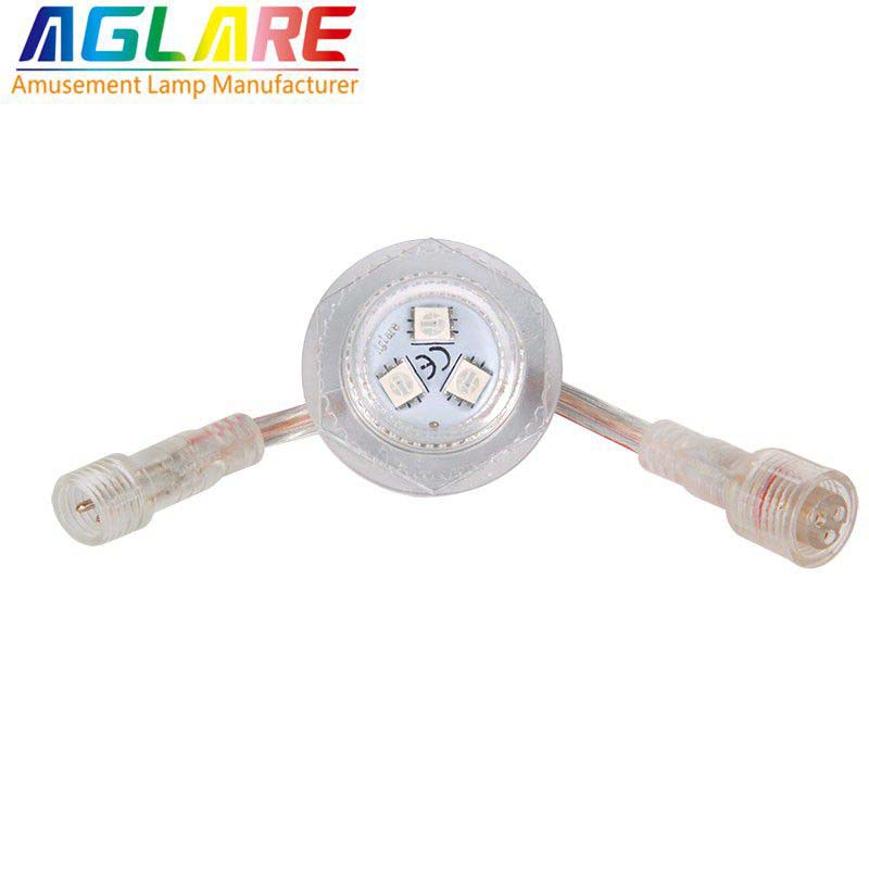 26mm 3灯5050贴片可编程LED点光源灯 摩天轮灯游艺灯led灯全彩